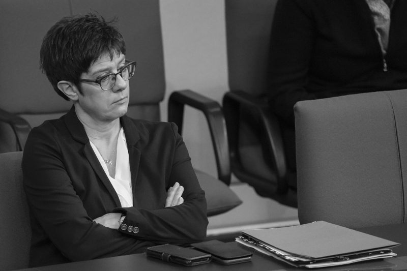 German Defense Minister Annegret Kramp-Karrenbauer.
