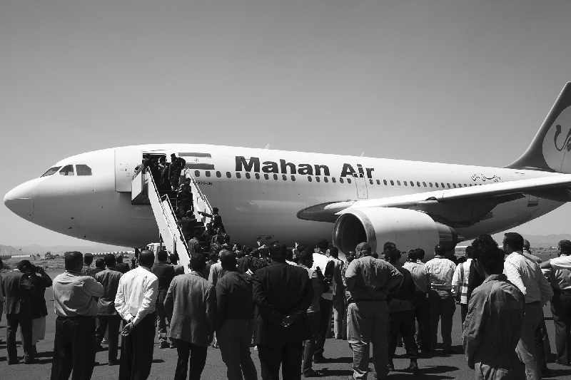 The company Mahan Air is suspected by US intelligence to be linked to the al-Quds Force.