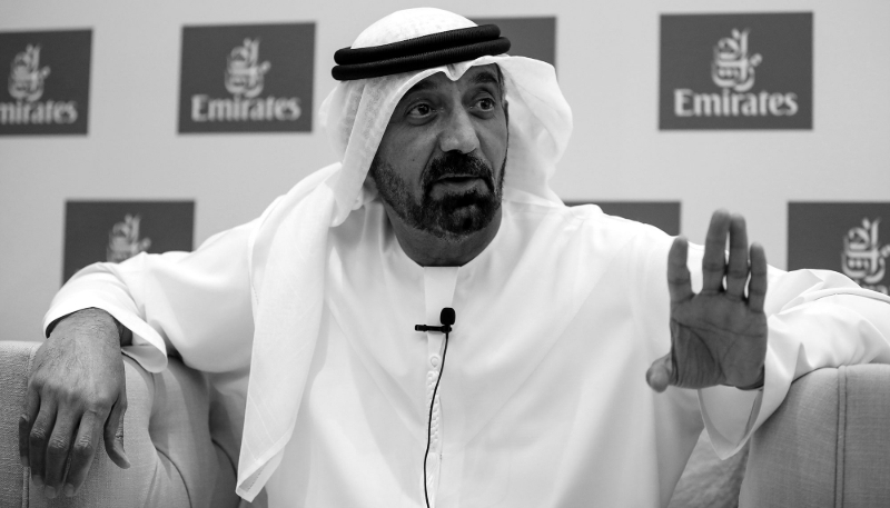 The boss of Emirates and Dubai Airports, Ahmed bin Saeed al-Maktoum.