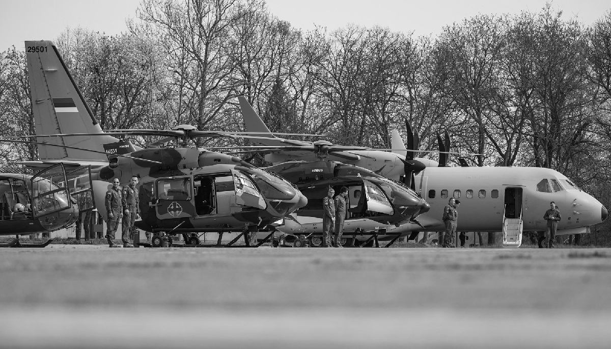 Batajnica military airport in Serbia, the future air base for Belgrade's new Rafale, on 31 March 2024. 