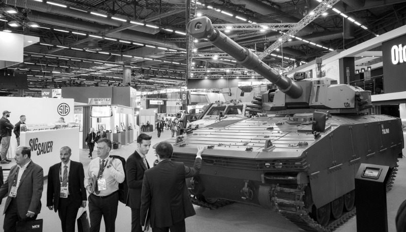 The Eurosatory defence trade fair in Villepinte, near Paris, France, in 2022.