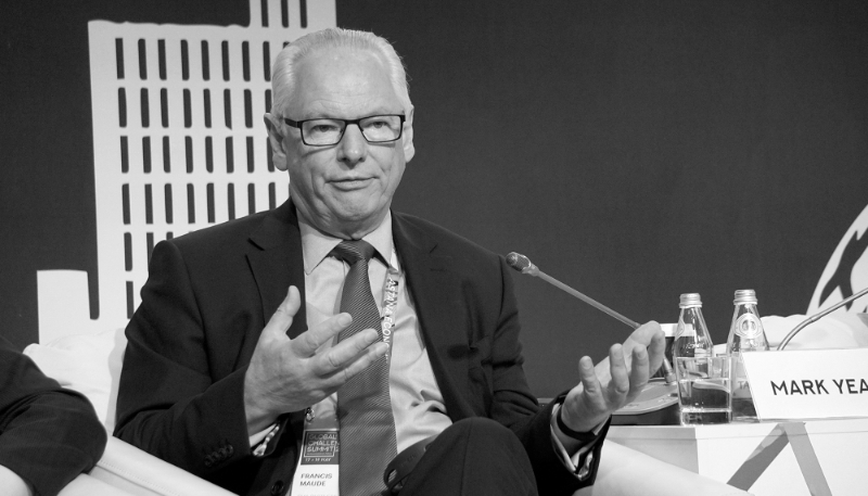 Francis Maude during a special session at the Astana International Financial Centre in May 2018.