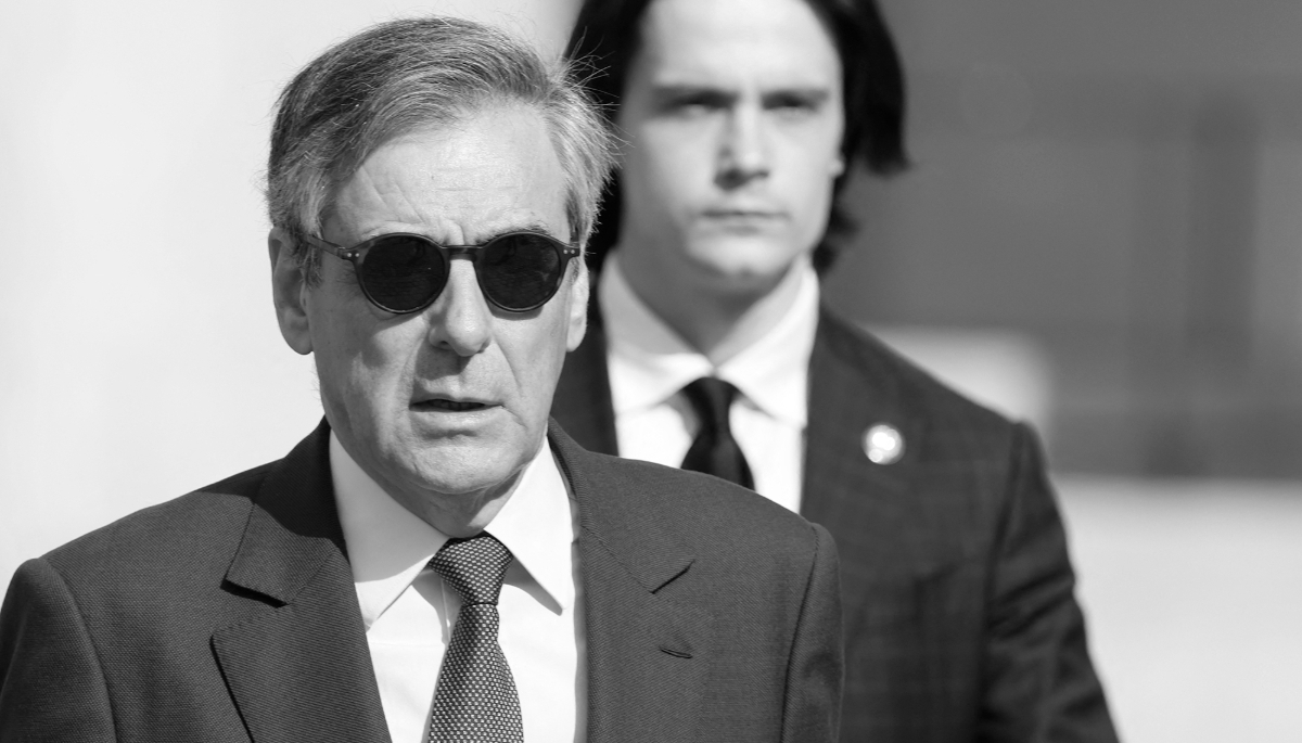 Former French Prime Minister Francois Fillon, in Paris on 20 March 2024.