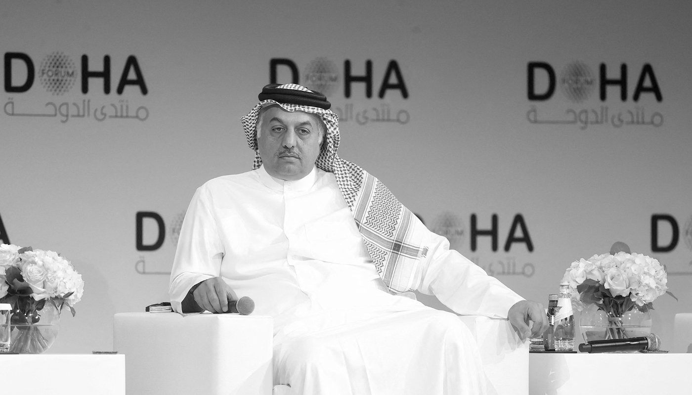 Former Qatari Defence Minister Khalid bin Mohammed Al Attiyah at the Doha Forum, 17 March 2022.