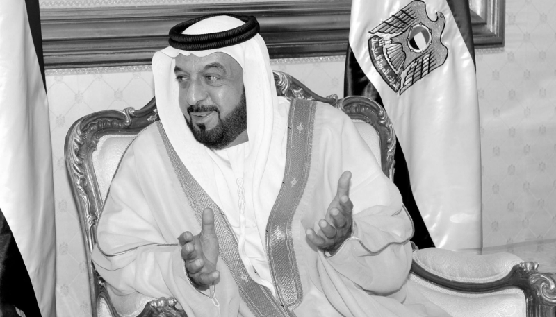Undated photograph of former UAE President Khalifa bin Zayed al-Nahyan, who died on 13 May 2022.