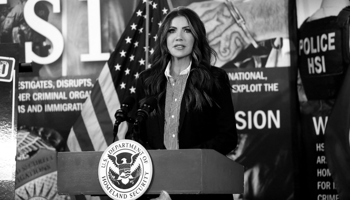 Secretary of the Department of Homeland Security Secretary Kristi Noem.