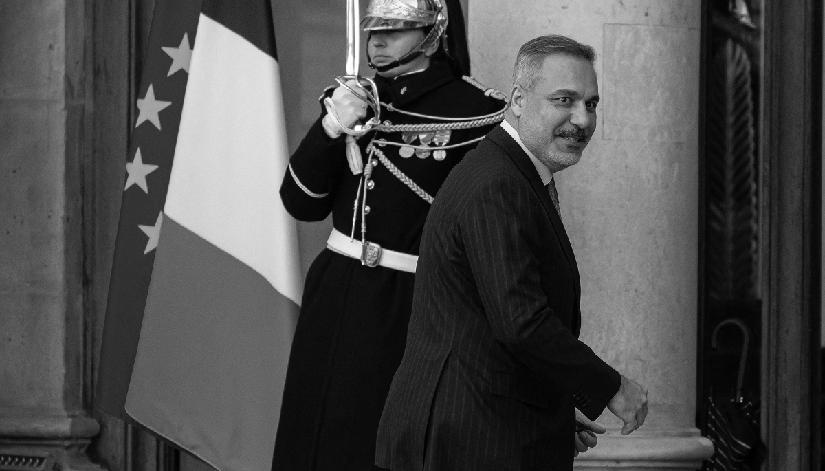 The Turkish foreign minister and former head of foreign intelligence, Hakan Fidan, in Paris, on 6 January 2026.