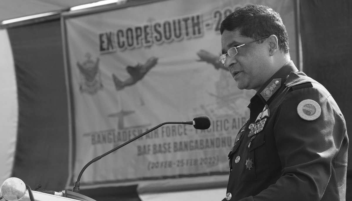 Bangladesh's top air force officer Air Chief Marshal Hasan Mahmood Khan.