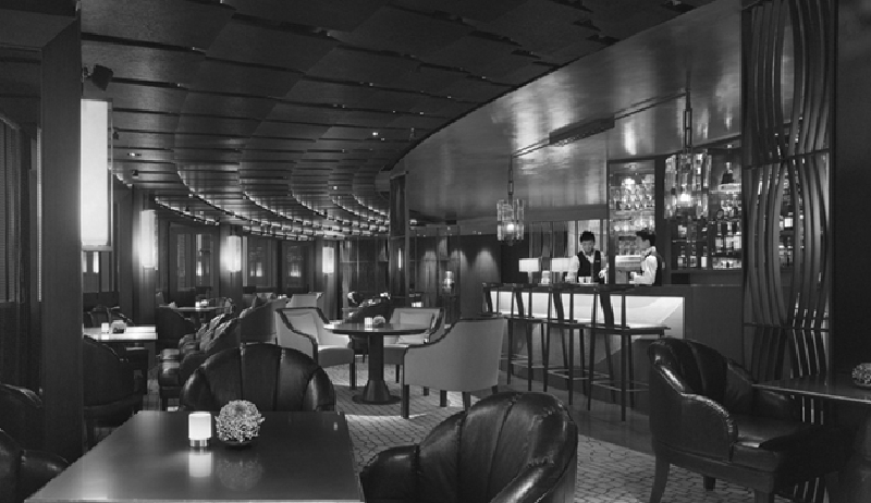 The Li Bai lounge, located on the sixth floor of the Shangri-La Hotel, Taipei.