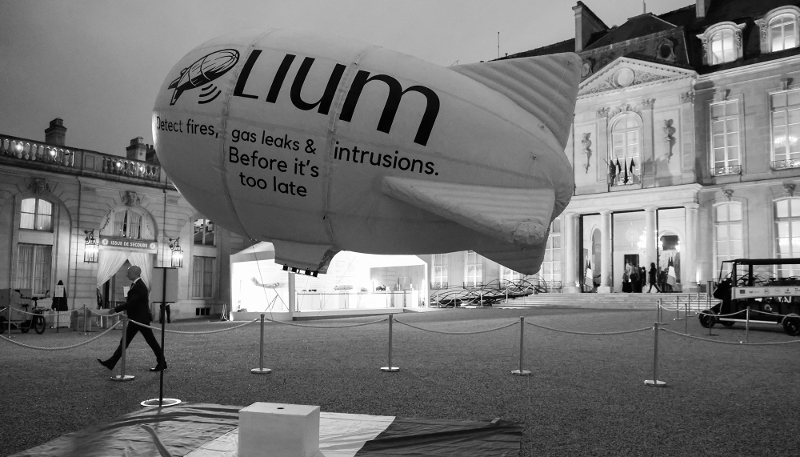 A Lium ballon at the launch of the Made in France trade fair at the presidential Élysée Palace in Paris, on 14 November 2025.