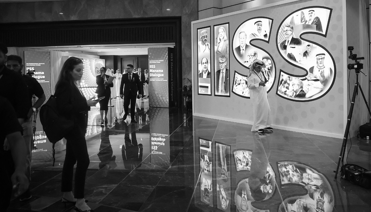 The opening of the Manama Dialogue conference, organised by the International Institute for Strategic Studies (IISS), in Bahrain, on 31 October 2025. 