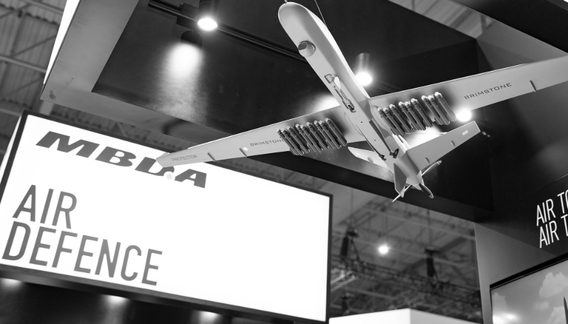 MBDA's stand at the 2025 Dubai Airshow.
