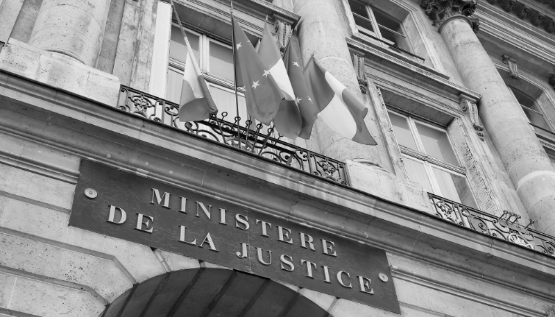 The French justice ministry in Paris, France.