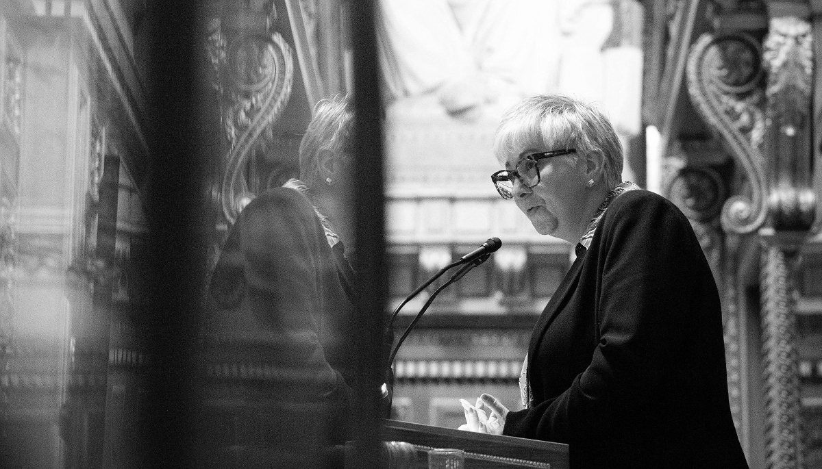 The chair of the French Senate's law committee, Muriel Jourda, has also chaired the Parliamentary Intelligence Delegation since early 2026.