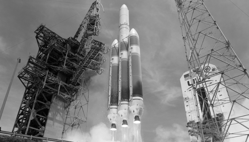 Launch of a rocket from Cape Canaveral space station (Florida) carrying a classified spy satellite for the National Reconnaissance Office (NRO), 9 April 2024.