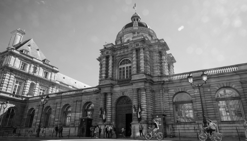 The Palais du Luxembourg, in the 6th arrondissement of Paris, where the Senate restaurant is located.