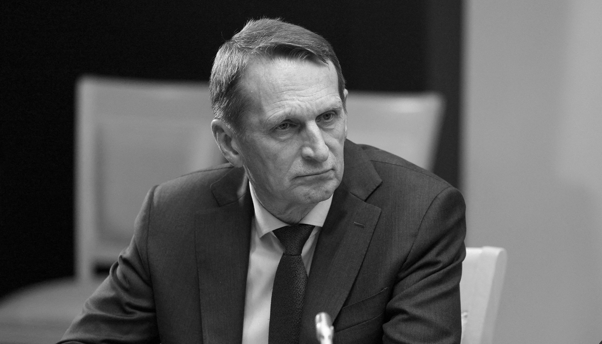 Russia's SVR foreign intelligence service chief Sergei Naryshkin in Moscow, on 30 October 2023.