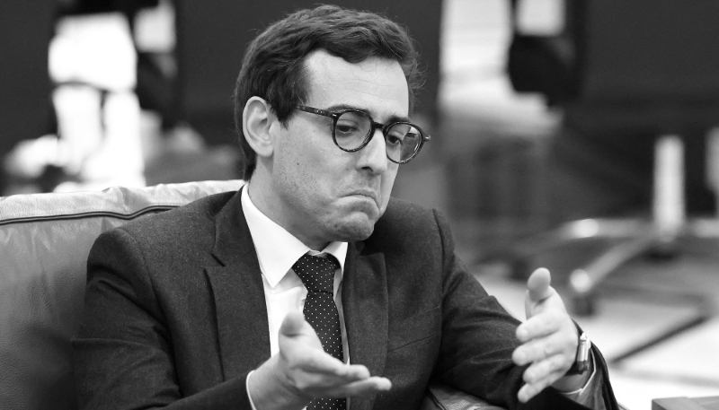 French Foreign Affairs Minister Stephane Sejourne in Beirut, on 6 February 2024.