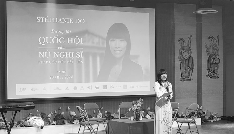 Stéphanie Do, former member of parliament for Seine-et-Marne, was invited to the Vietnamese cultural centre in France in January.