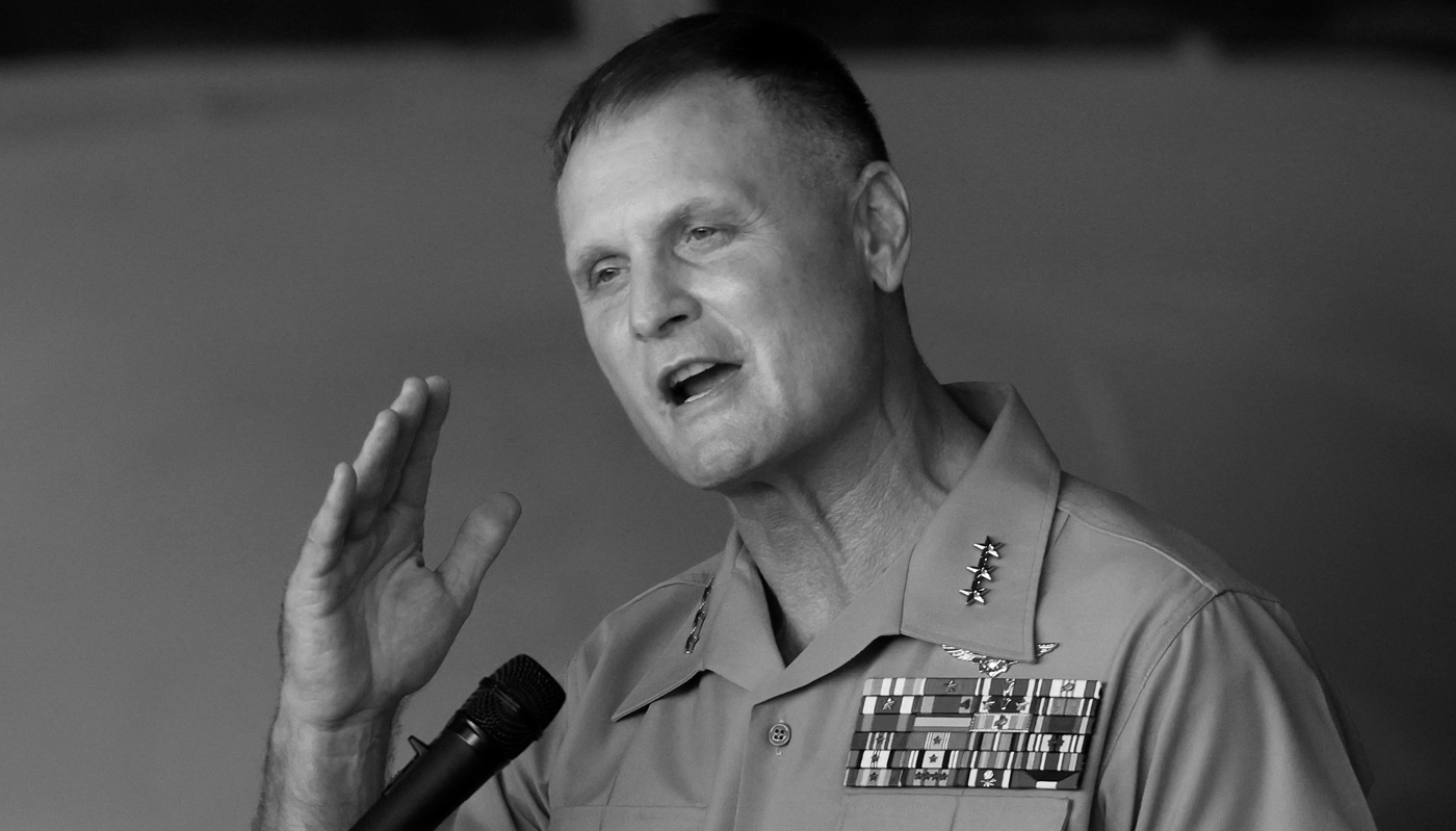 Steven Rudder at the Pacific Amphibious Leaders Symposium 2022 at JGSDF Kisarazu base, Kisarazu, Japan, 16 June 2022.