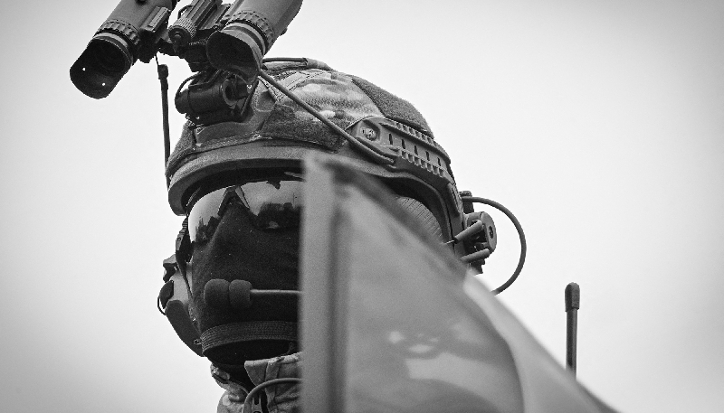 A soldier of the Romanian armed forces.