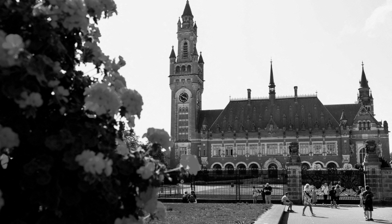 The International Court of Justice (ICJ) of the United Nations in The Hague, Netherlands.