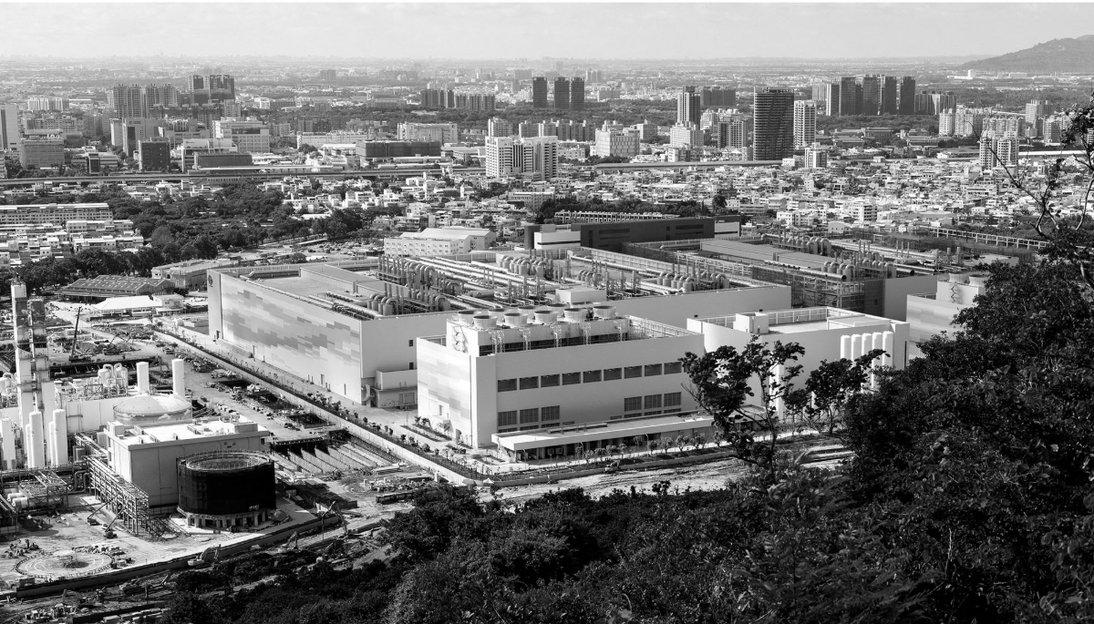 A general view of the Taiwan Semiconductor Manufacturing Company's (TSMC) manufacturing plant in Kaohsiung, Taiwan.