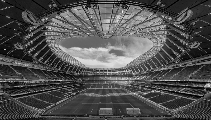 General view inside Tottenham Hotspur stadium during the Premier League match between Tottenham Hotspur and Arsenal at Tottenham Hotspur stadium, London, 15 January 2023.
