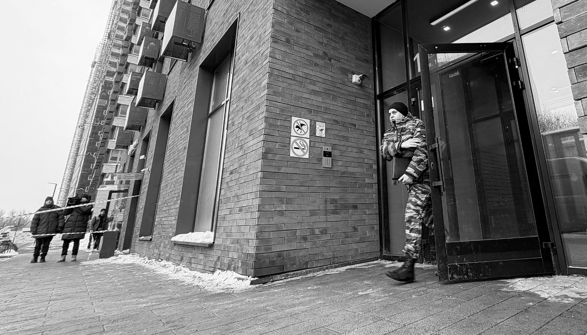 The residential building where the assassination attempt on Russian Lieutenant General Vladimir Alexeyev took place in Moscow, on 6 February 2026. 