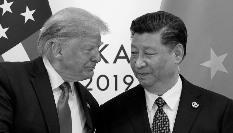 Donald Trump and Xi Jinping at the G20 leaders summit in Osaka, Japan, in 2019.