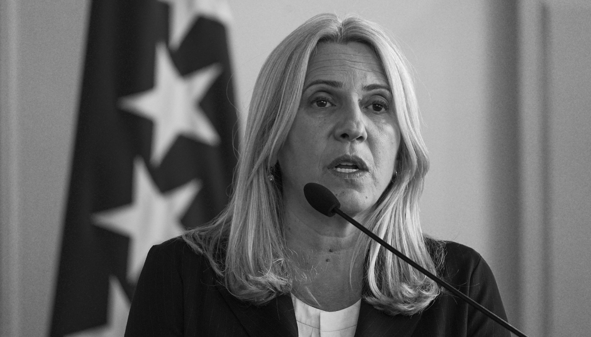 The Serb member of the presidency of Bosnia and Herzegovina, Zeljka Cvijanovic.