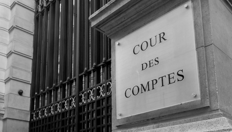 View of the headquarters of the Court of Auditors in Paris.