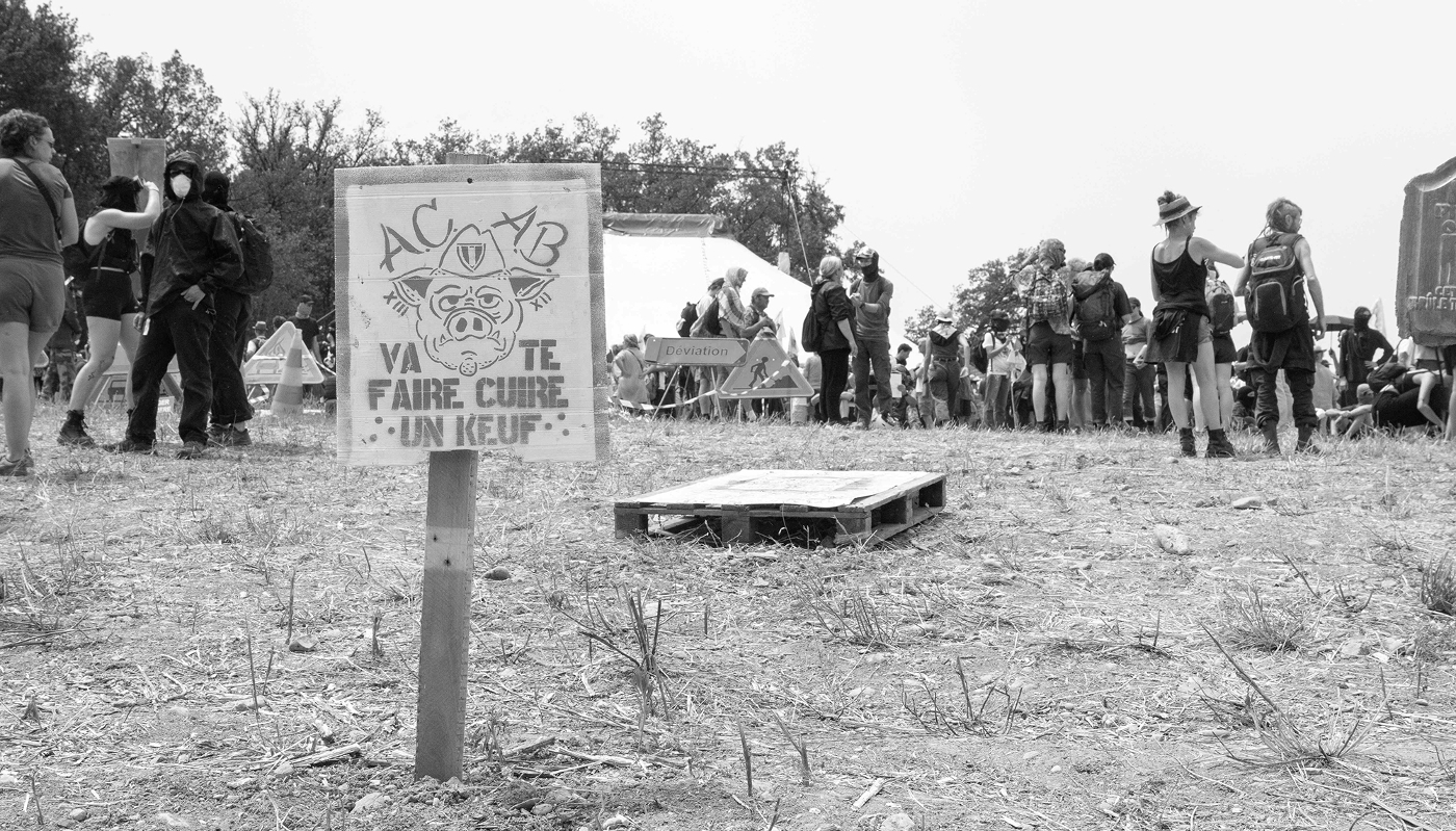 A protest against the construction of the A69 motorway in Puylaurens, France, 8 June 2024.