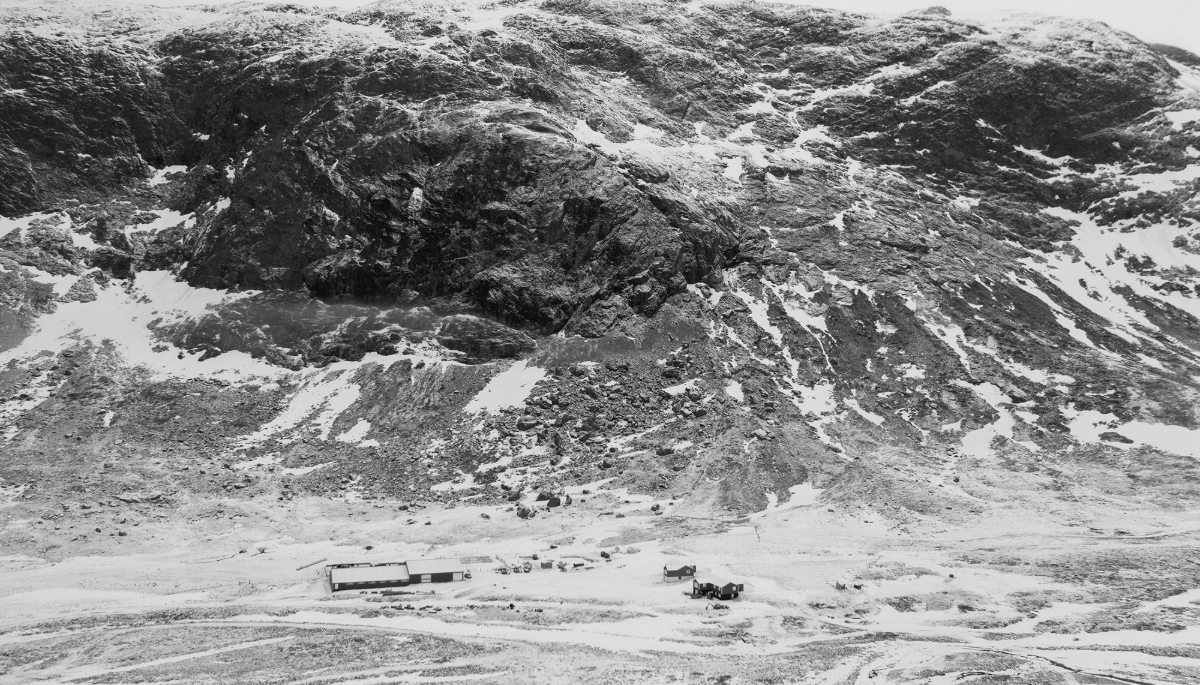 Photo taken by a drone on 22 March 2025 showing a mine in Greenland, an autonomous territory of Denmark. 