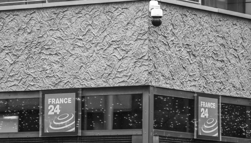 View of France 24's premises in Issy-les-Moulineaux, in the Paris suburbs.