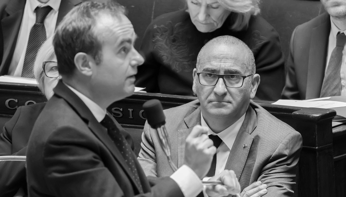 French Prime Minister Sébastien Lecornu and Interior Minister Laurent Nuñez at the National Assembly in Paris, 14 April 2026.