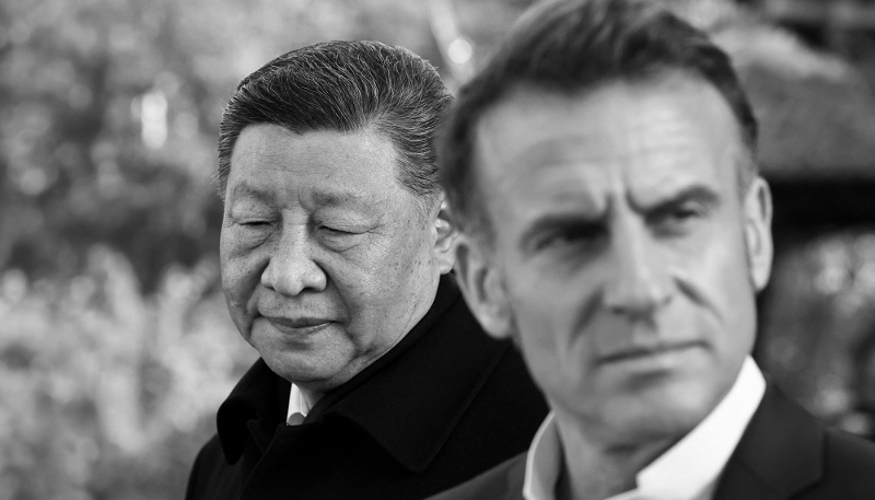 French President Emmanuel Macron and his Chinese counterpart Xi Jinping in Dujiangyan, China, on 5 December 2025. Official visits such as these spark a surge of activity on fake LinkedIn accounts used by Chinese spies to gather confidential information.

