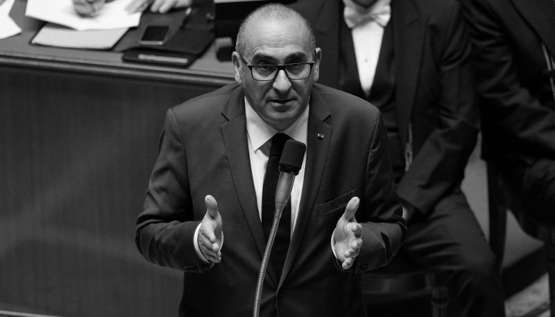 French Home Secretary Laurent Nuñez at the National Assembly in Paris, on 18 November 2025.