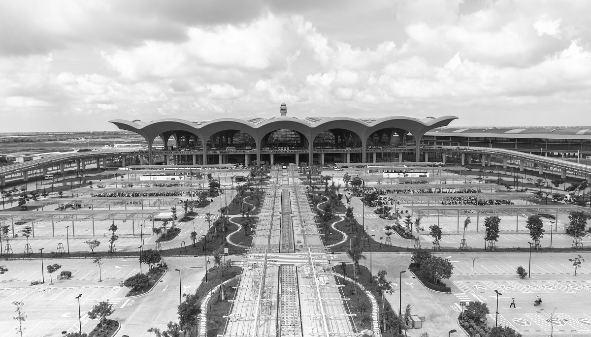 Techo International Airport in Cambodia.