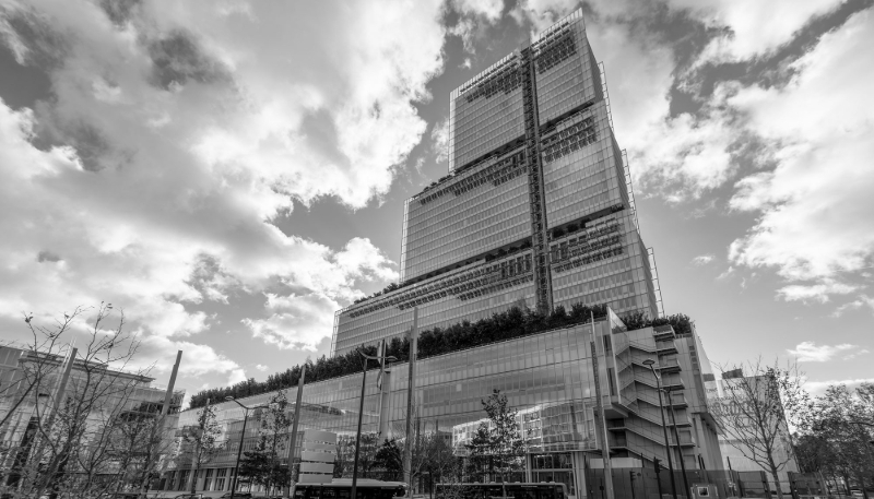 Exterior view of the Paris Judical Court.