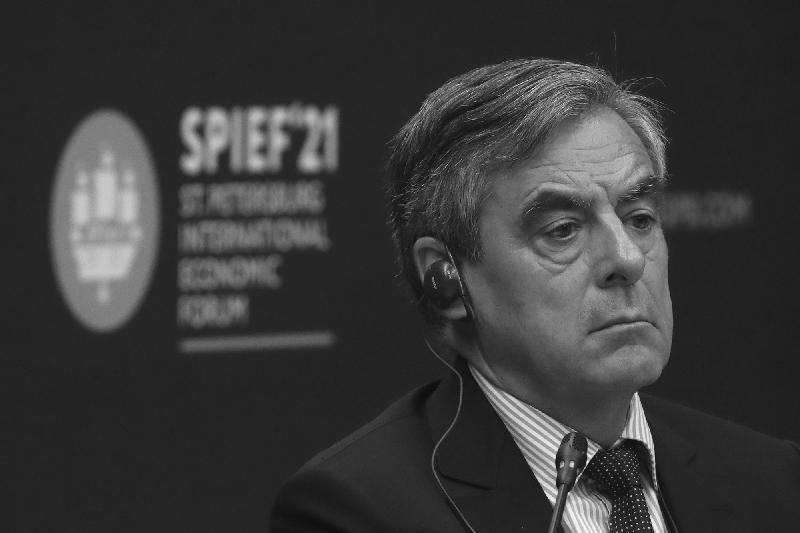Former French prime minister François Fillon at the 24th St. Petersburg International Economic Forum (SPIEF 2021) on 4 June 2021.