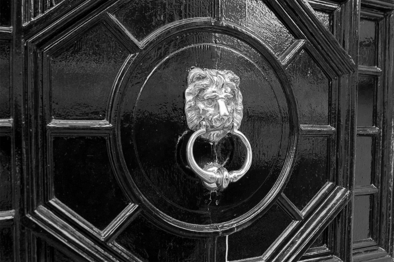 The entrance to the Special Forces Club in Knightsbridge, London.