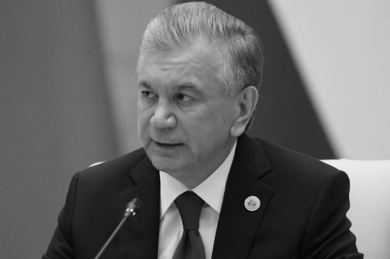 Uzbek President Shavkat Mirziyoyev.