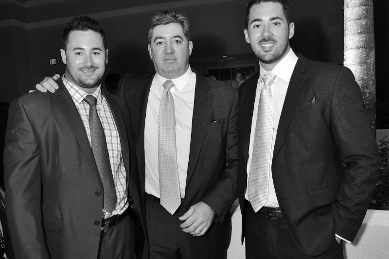 Nicholas Mastroianni II and his two sons, Anthony Mastroianni (left) and Nicholas Mastroianni III (right).