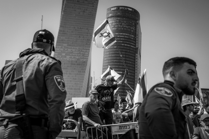 Demonstrations in Tel Aviv, Israel, 1 March 2023.